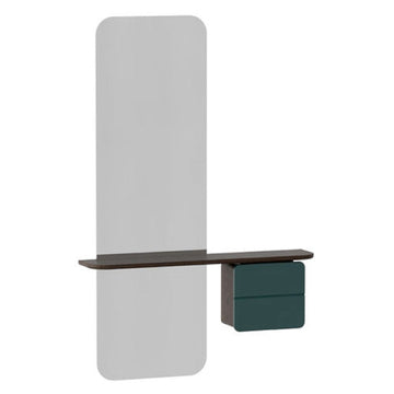 One More Look Spejl - Dark Oak/Forest Green - H: 118 cm - Umage
