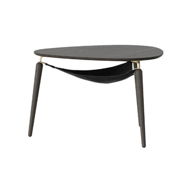 Hang Out Sofabord - Black Oak/Brass - H: 49 cm - Umage