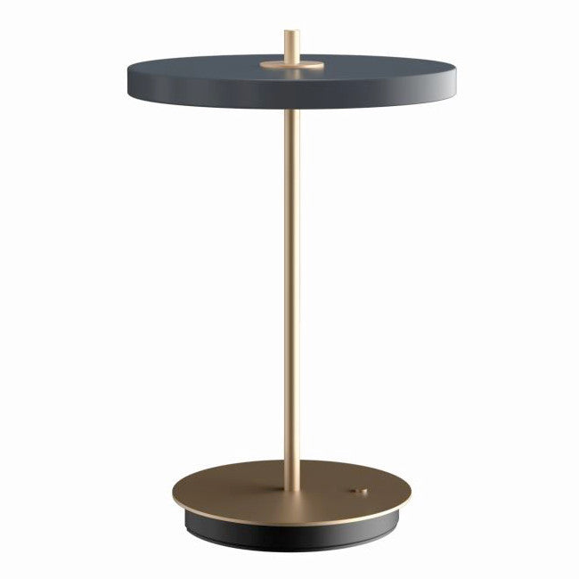 Asteria Move Trådløs Bordlampe - Anthracite Grey - H: 30,6 cm - Umage