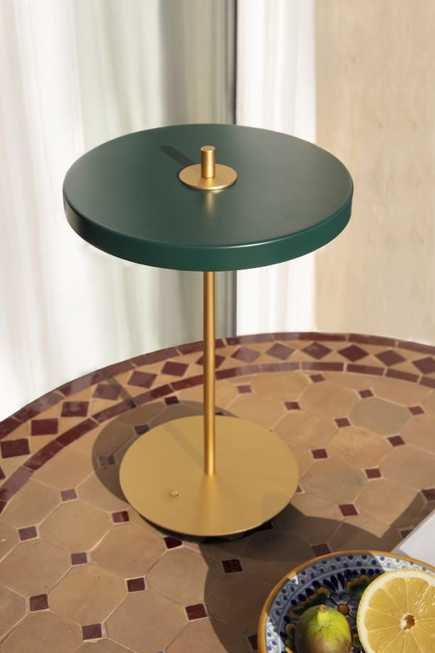 Asteria Move Trådløs Bordlampe - Forest Green - H: 30,6 cm - Umage