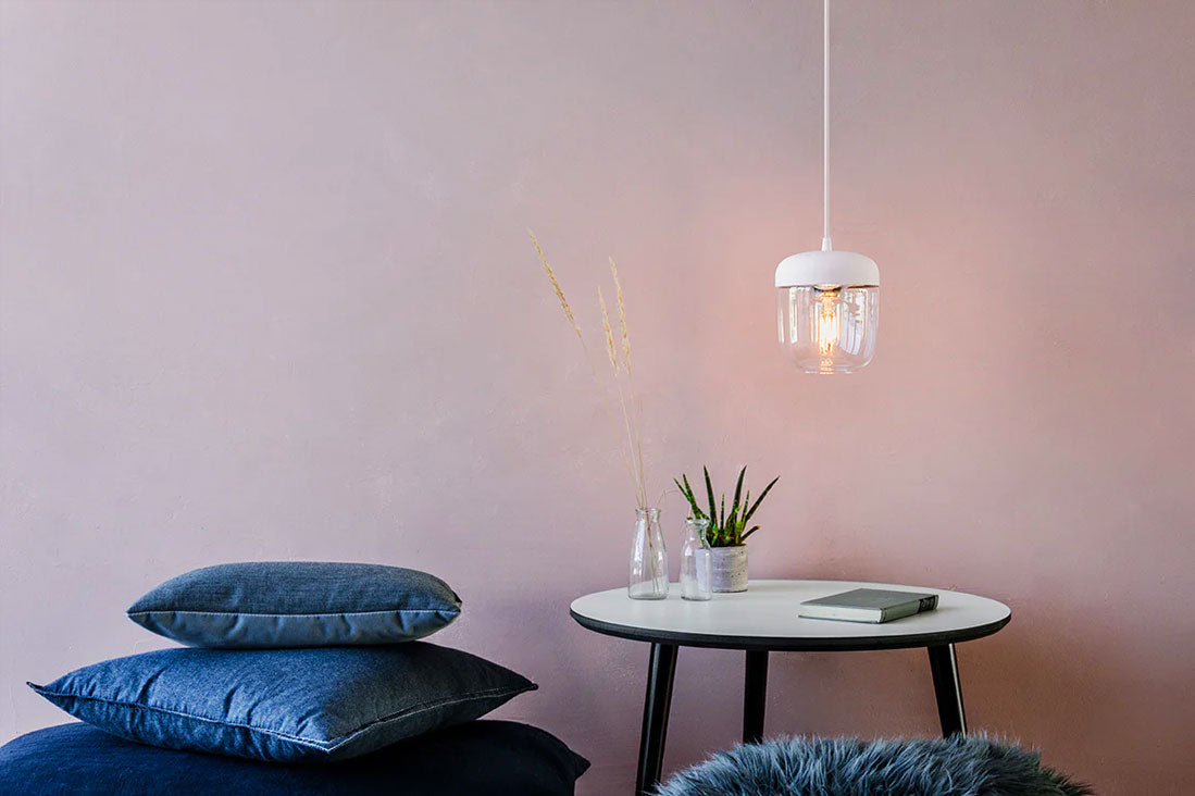 Acorn Lampeskærm - White/Steel - Umage