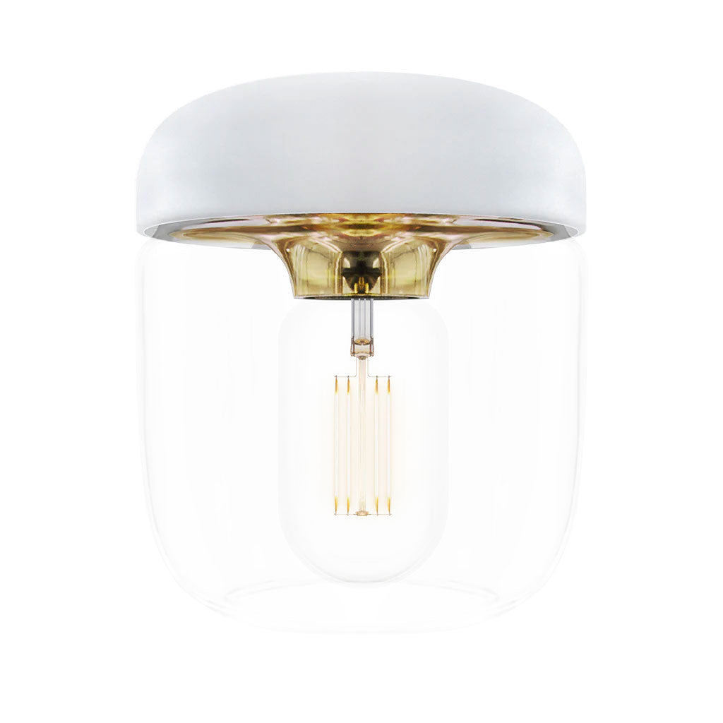 Acorn Lampeskærm - White/Brass - Umage