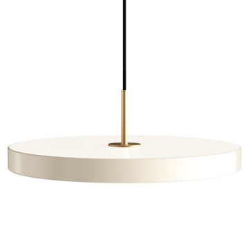 Asteria Pendel Plus Medium - Pearl White / Brass - Ø: 43 Cm - Umage
