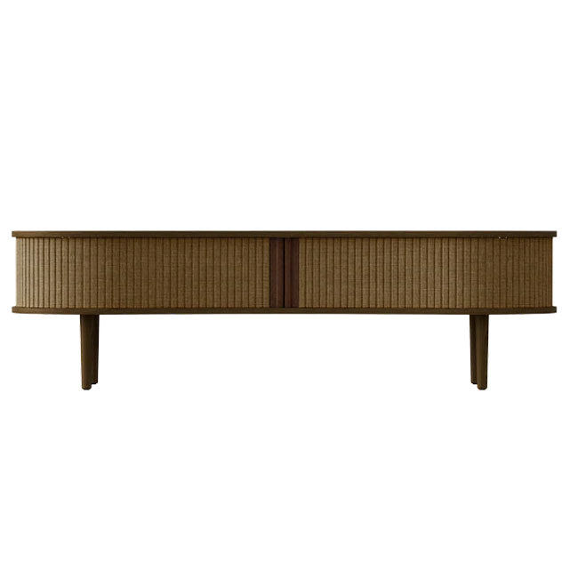 Audacious TV Bænk - Dark Oak / Sugar Brown - 40x140x46 cm - Umage