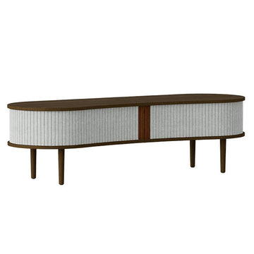 Audacious TV Bænk - Dark Oak / Sterling - 40x140x46 cm - Umage
