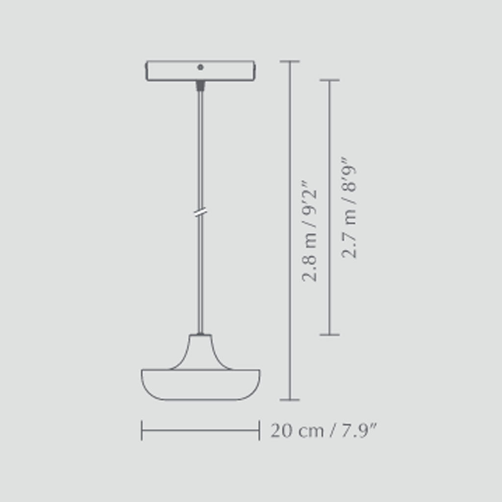 Cassini Pendel - Hvid - Mini Ø: 20 cm - Umage