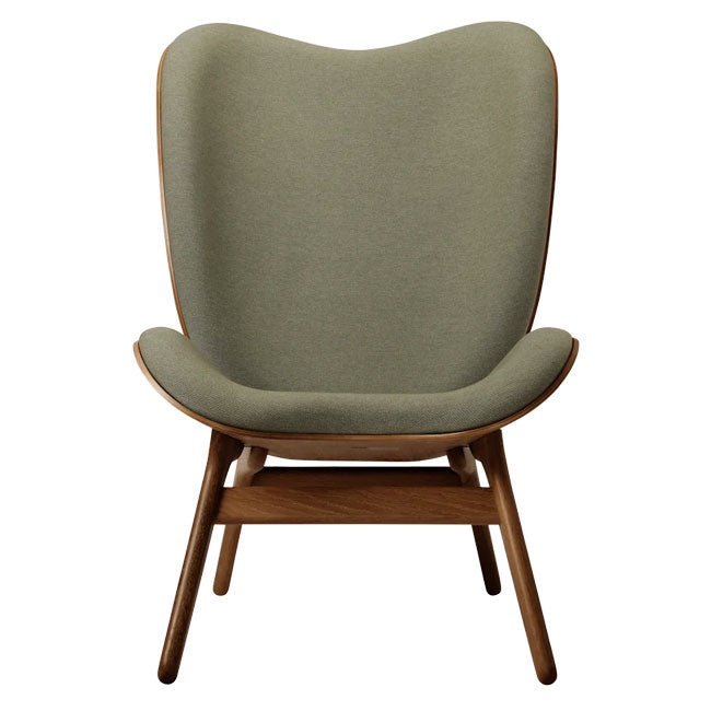 A Conversation Piece Tall Lænestol - Dark Oak / Morning meadows - H: 106 cm - Umage