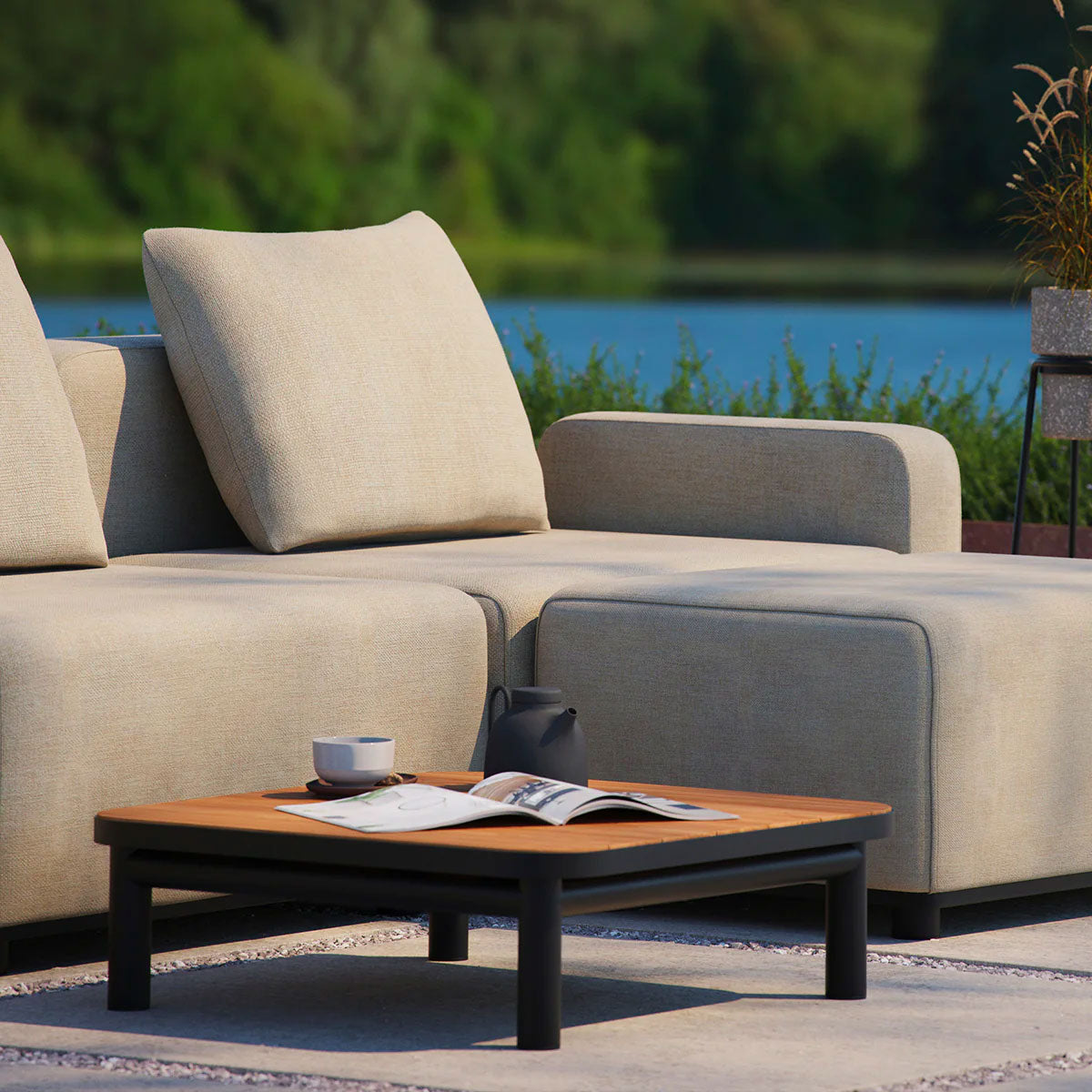 Kirra Table Udendørs sofabord - Black - SACKit