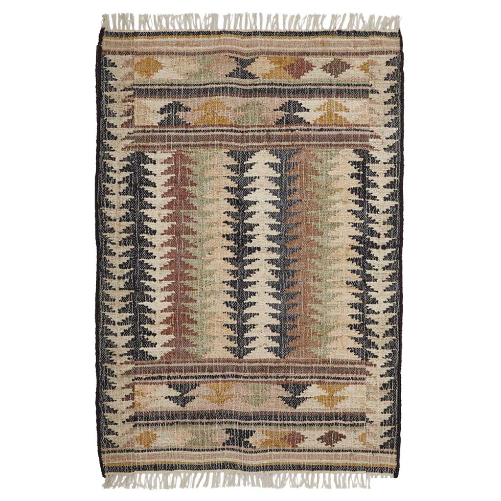 Fir Jute Kelim Gulvtæppe - Liv Interior