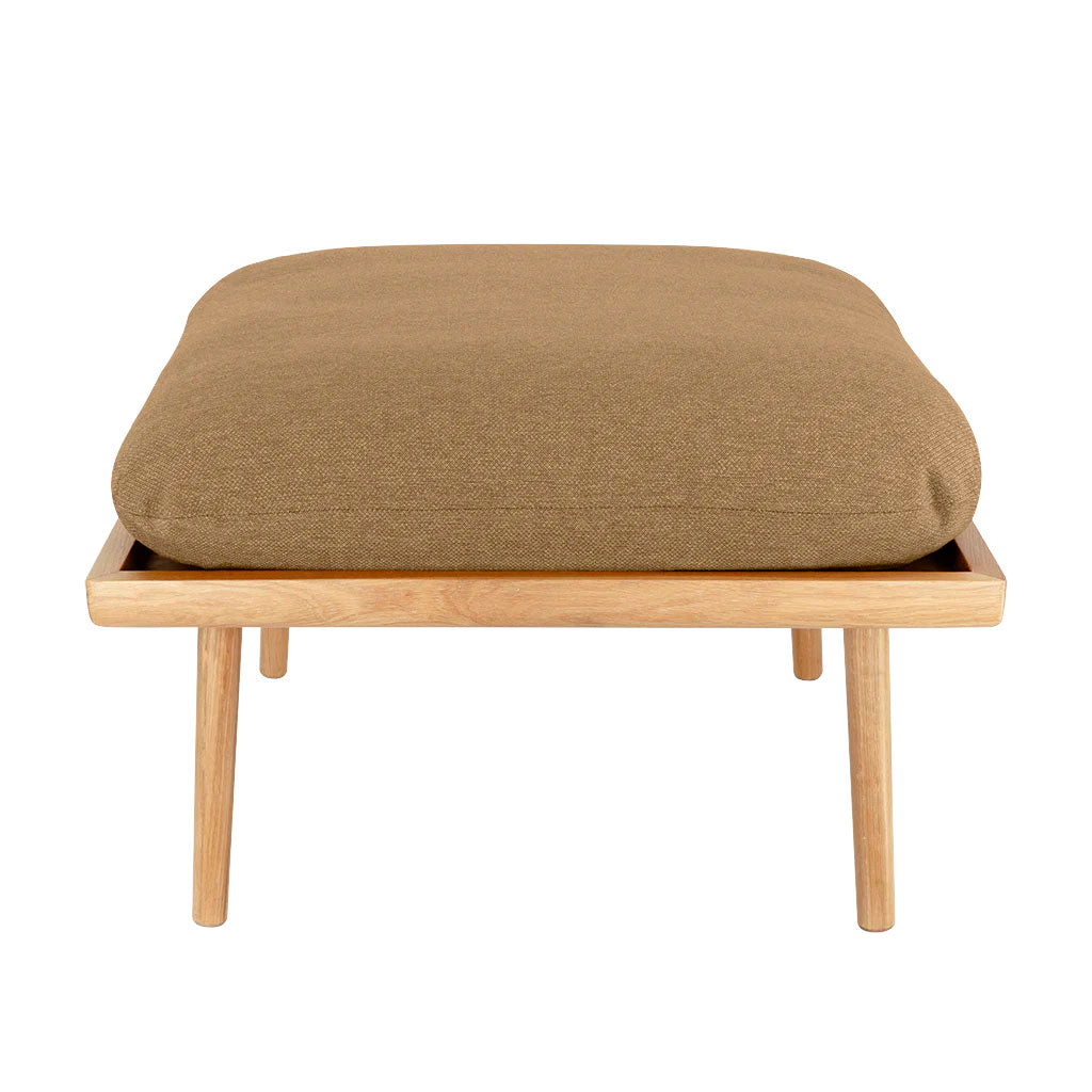 Lounge Around Shuffle Puf - Oak/Sugar Brown - Umage