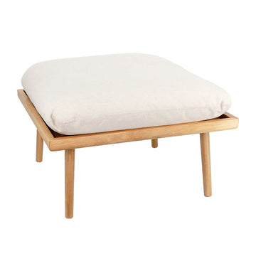 Lounge Around Shuffle Puf - Oak/White Sands - Umage