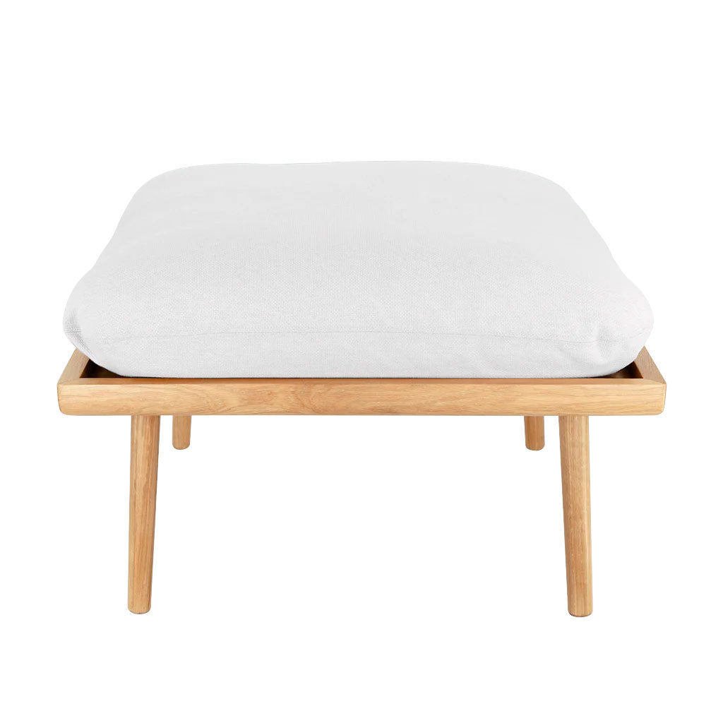 Lounge Around Shuffle Puf - Oak/Sterling - Umage