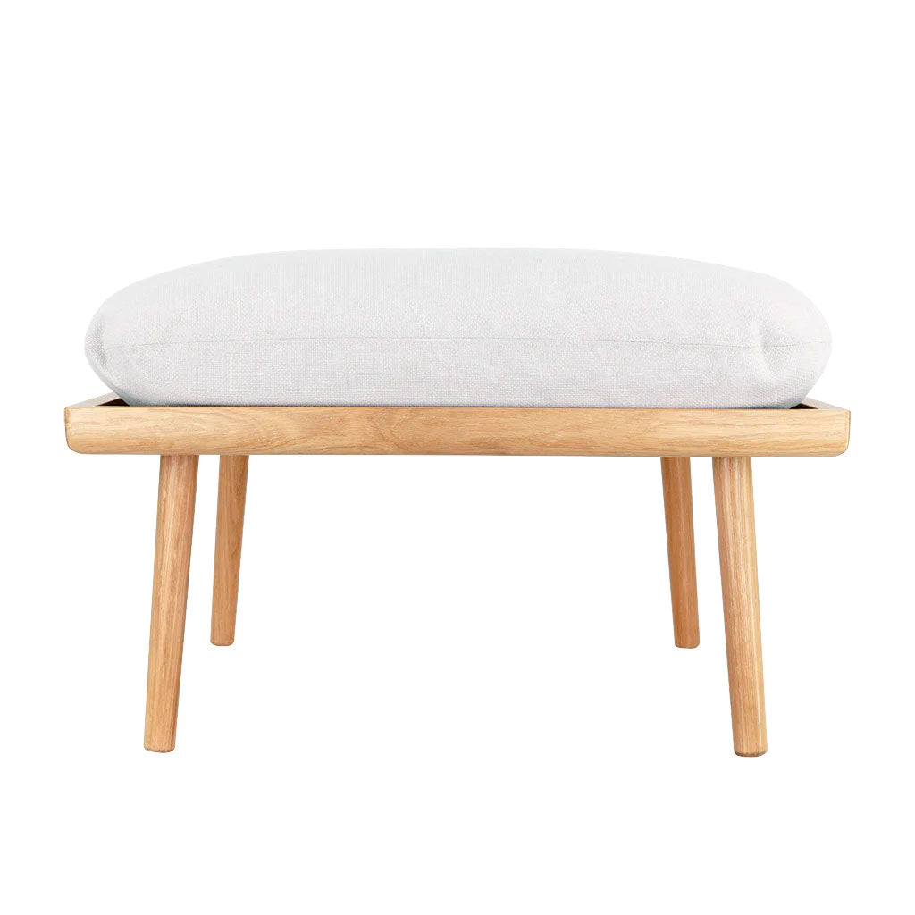 Lounge Around Shuffle Puf - Oak/Sterling - Umage