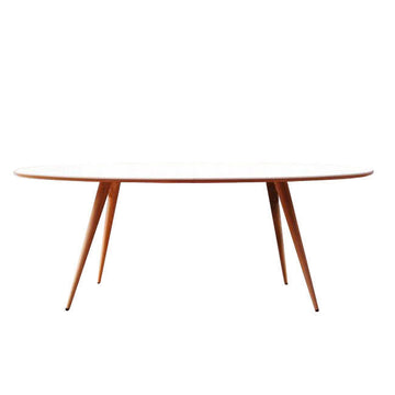 GM 3900 Edge spisebord Hvid Corian top (Oval) - Naver Collection