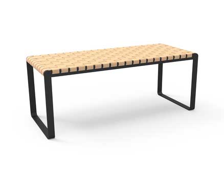 Plaited bænk - Bent Hansen