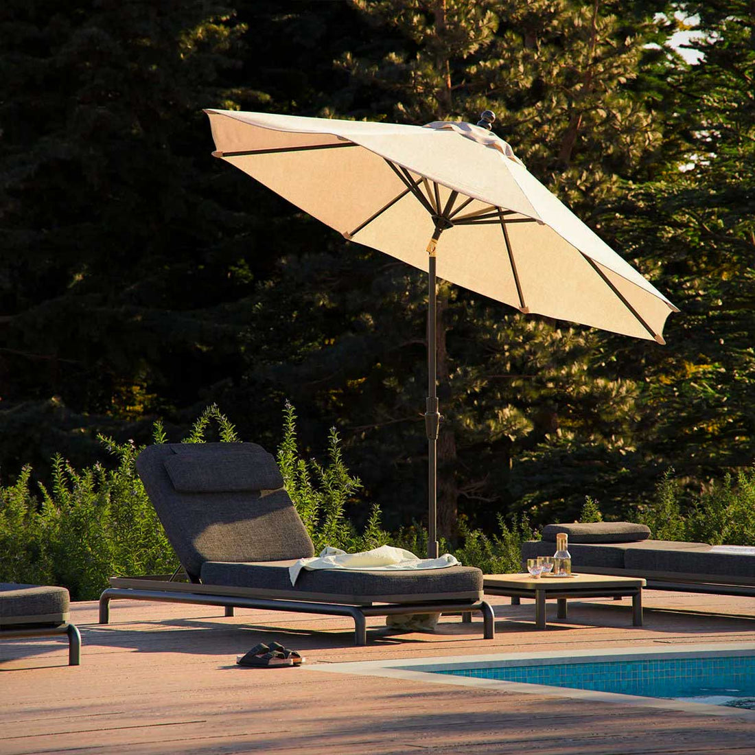 Kirra Sunbed solseng - Kirra Noir - SACKit