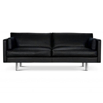 Classic 3 pers. Sofa - Sort Læder - Saxo Living