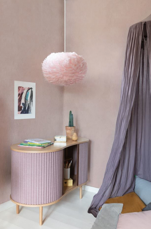 Eos Lampeskærm - Light Rose - Medium Ø:45 cm - Umage