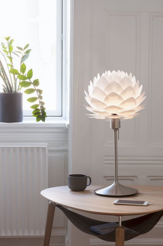 Champagne Bordstander m/USB - Børstet stål - H: 42 cm - Umage