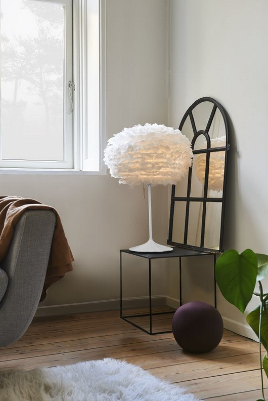 Champagne Bordstander m/USB - Hvid - H: 42 cm - Umage