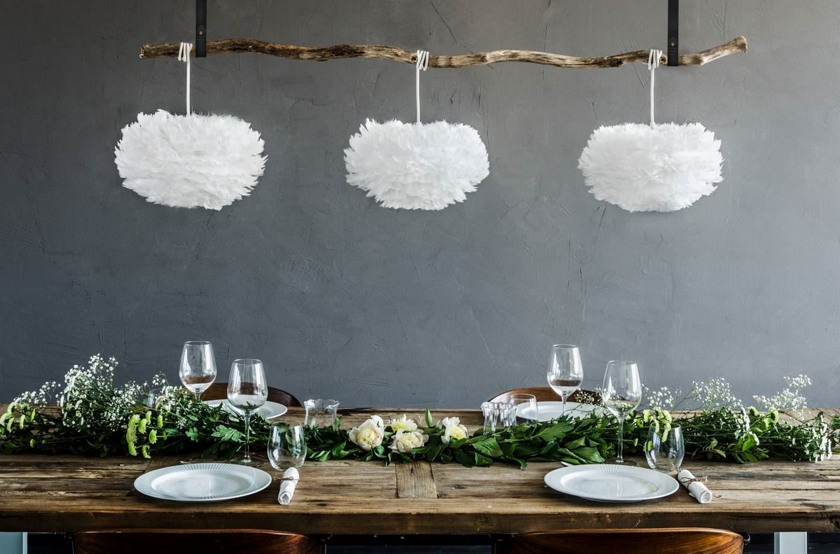 Eos Lampeskærm - Hvid - Mini Ø:35 cm - Umage