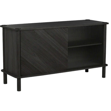 Italic Skab - Black - Wood/Glass - Umage