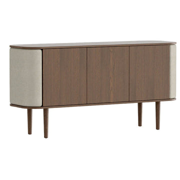 Treasures 3-Dørs Skab - Dark Oak / White Sands - 150x75x43 - Umage