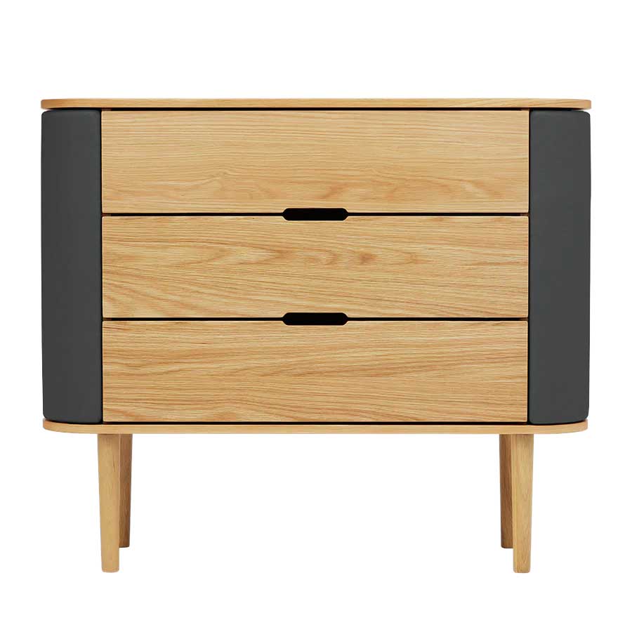 Treasures Kommode - 109.2x93x43 - Oak / Shadow - Umage