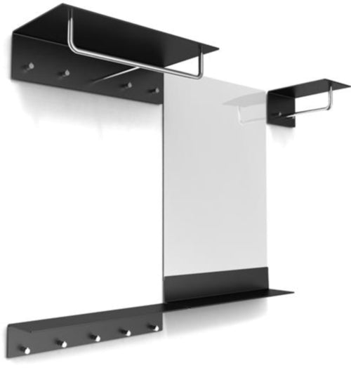 Unu hattehylde med bøjlestang (2 kroge) - Frost