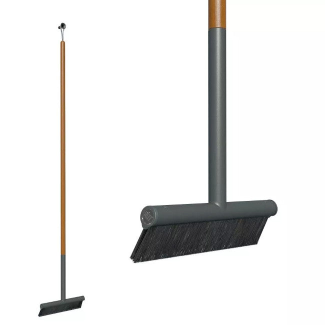 Udendørs kost - Antracite/teak - 30 cm - Rizz