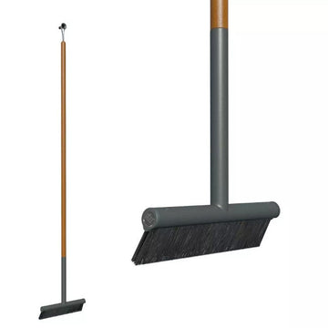 Udendørs kost - Antracite/teak - 40 cm - RiZZ