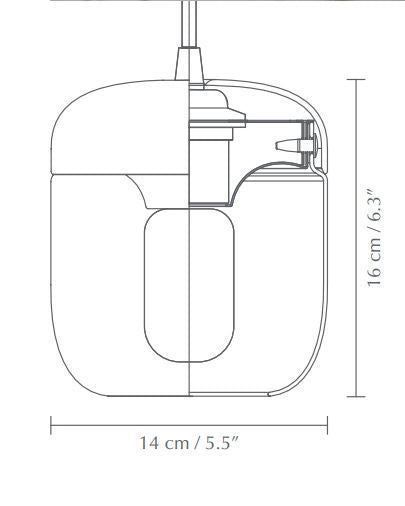 Acorn Pendel - Rav / Messing - Ø: 14 cm - Umage