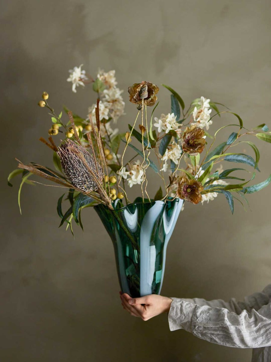 Myrtle Gren, Hvid, Kunstige Blomster - Bloomingville