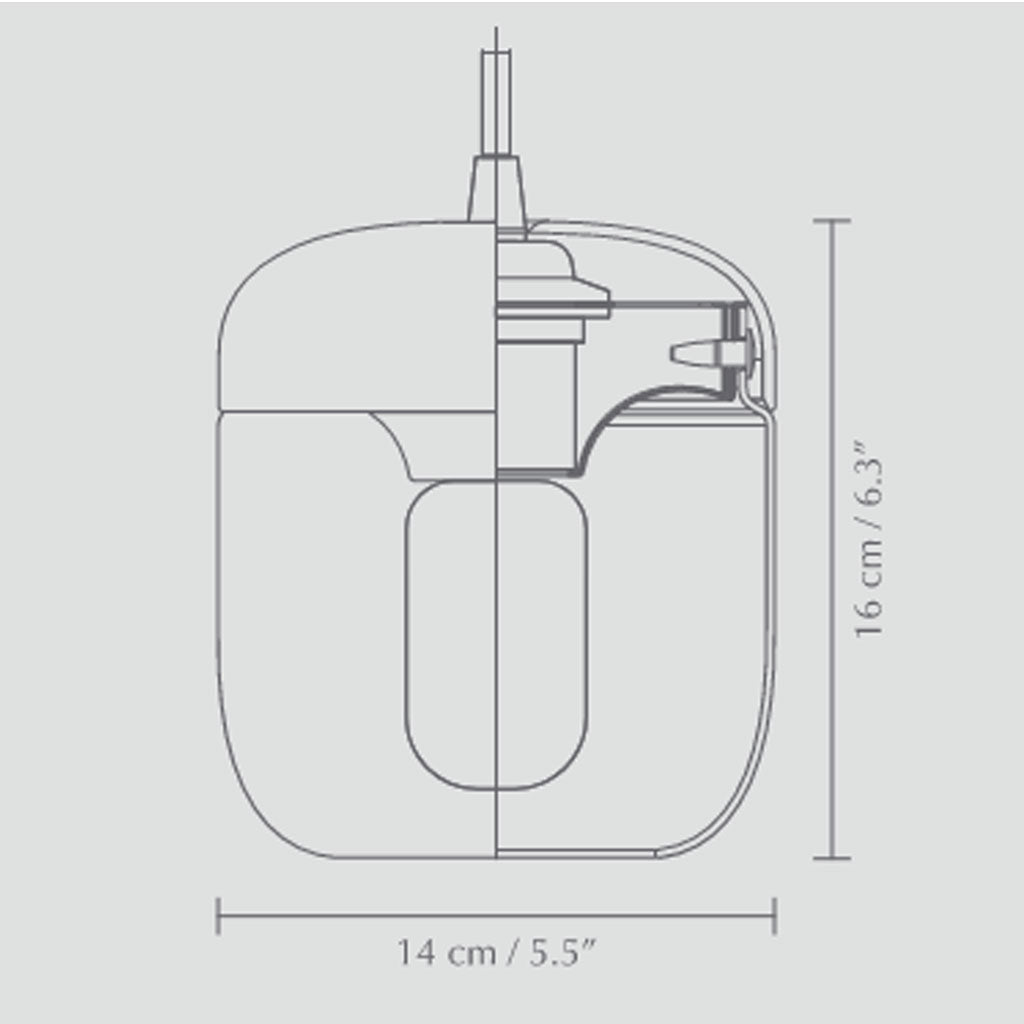 Acorn Lampeskærm - White/Copper - Umage
