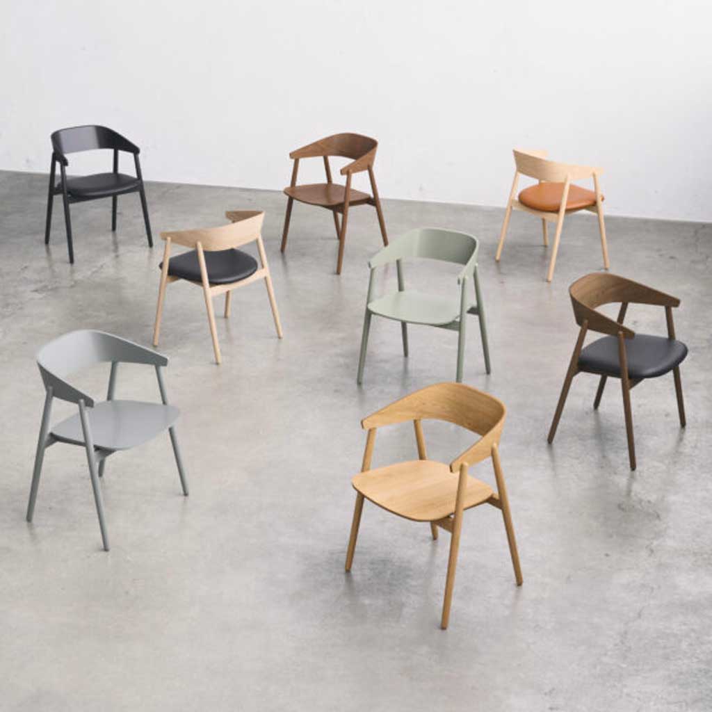 AC2 spisebordsstol - Bøg sort mat lak - Andersen Furniture
