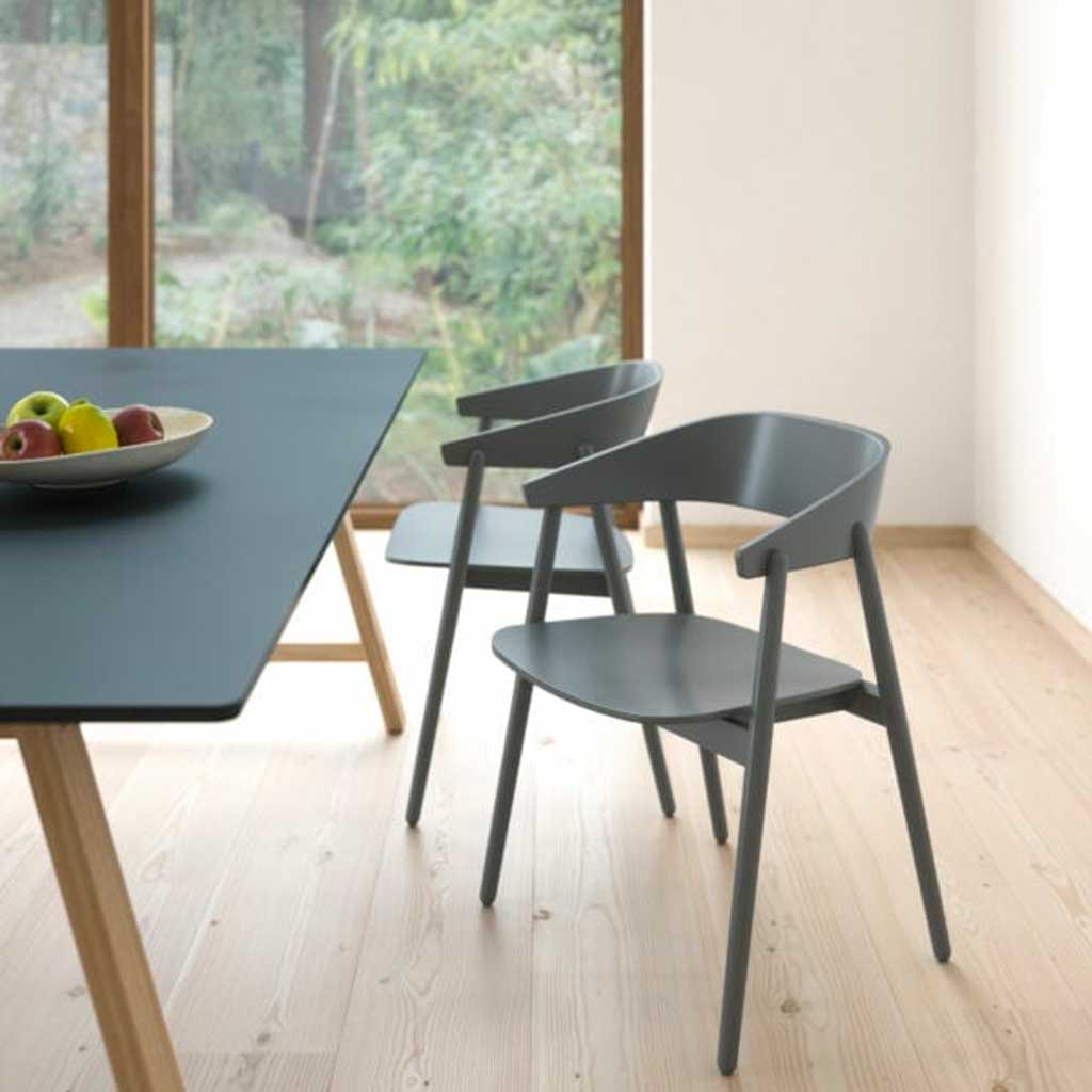 AC2 spisebordsstol - Bøg sort mat lak - Andersen Furniture