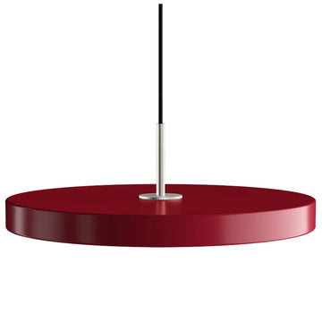 Asteria Pendel Medium - Ruby Red / Steel - Ø: 43 cm - Umage