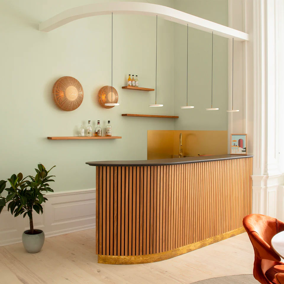 Asteria Micro Pendel -  Pearl White - Ø: 15 Cm - Umage