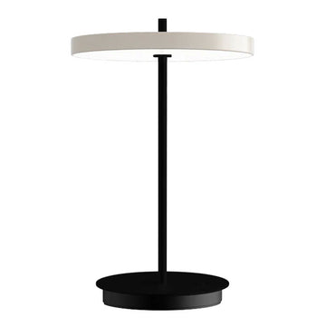 Asteria Move Trådløs Bordlampe - White / Black Base - H: 30,6 cm - Umage