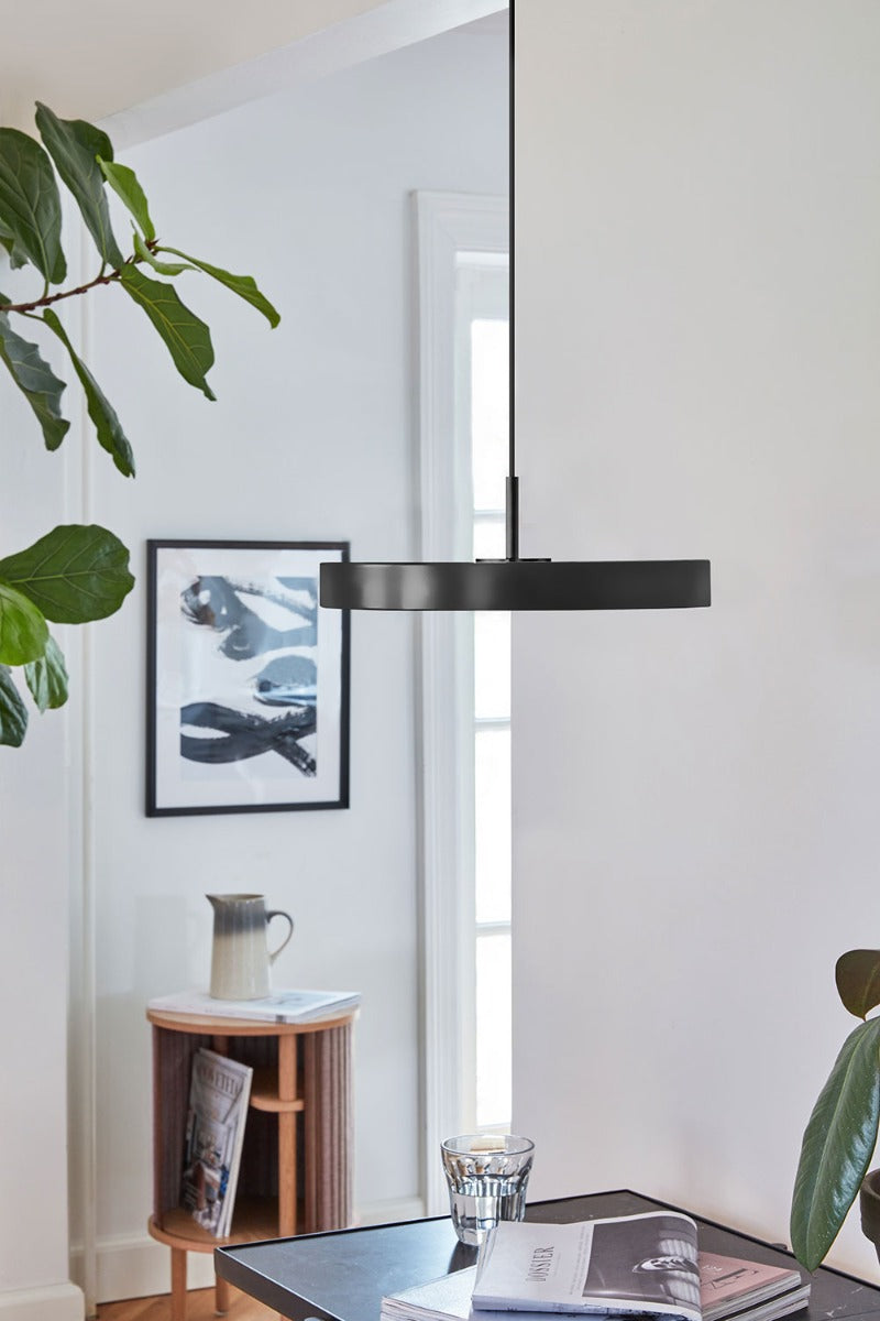 Asteria Pendel Plus Medium - Black / Steel - Ø: 43 Cm - Umage