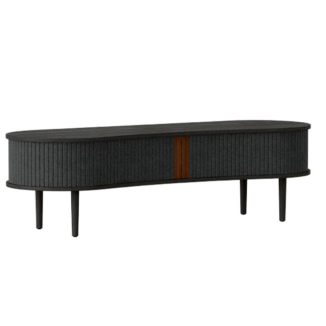 Audacious TV Bænk - Black / Shadow - 40x140x46 cm - Umage