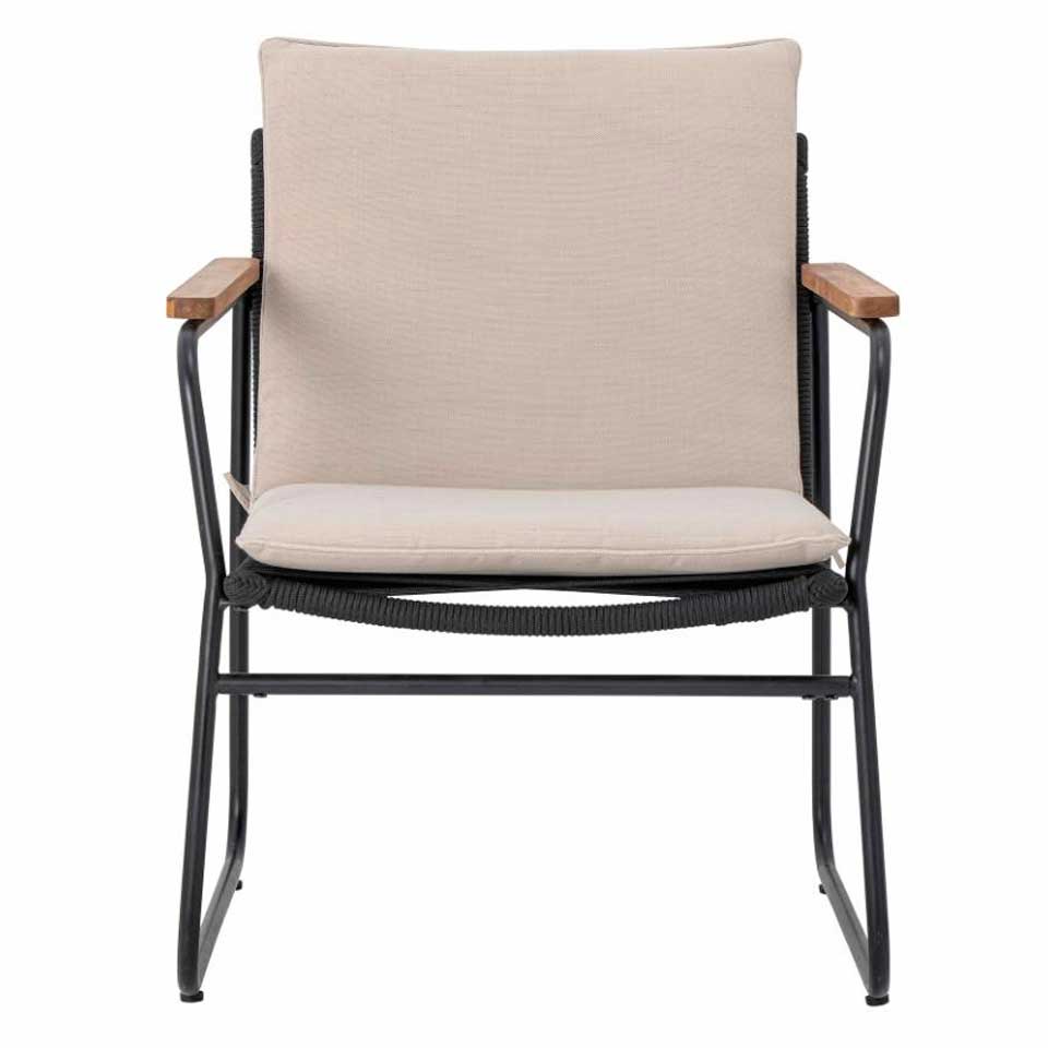 Hampton Loungestol - Sort, Metal - Bloomingville