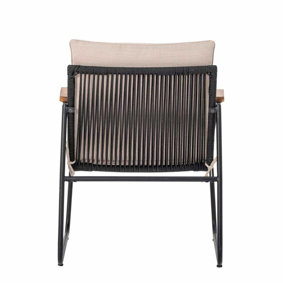Hampton Loungestol - Sort, Metal - Bloomingville