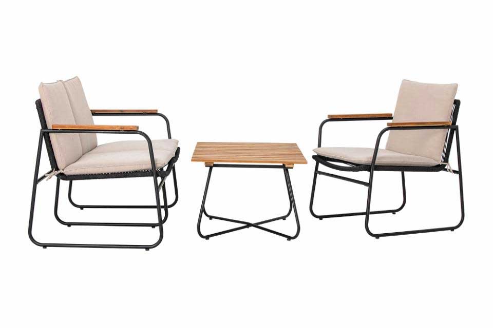 Hampton Loungestol - Sort, Metal - Bloomingville