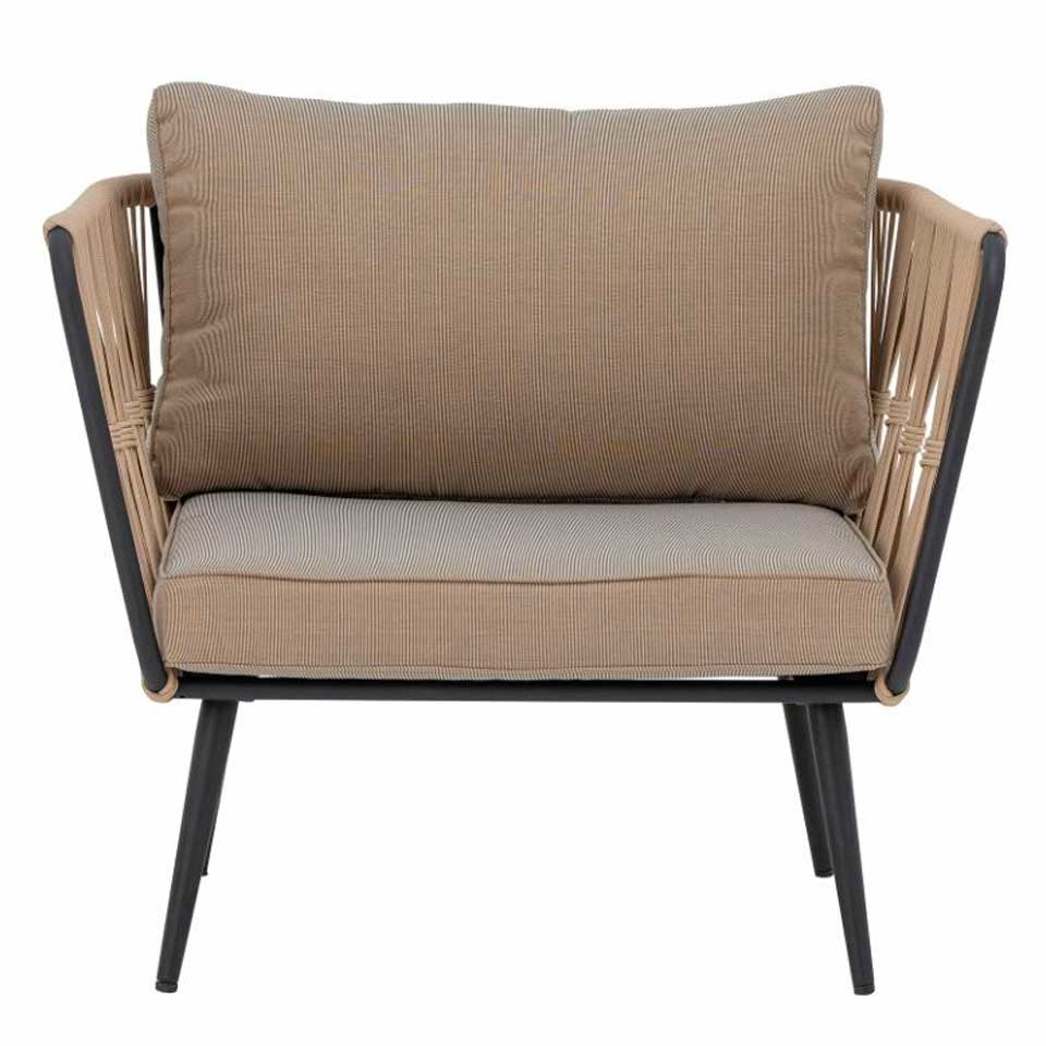 Pavone Loungestol - Brun, Metal - Bloomingville