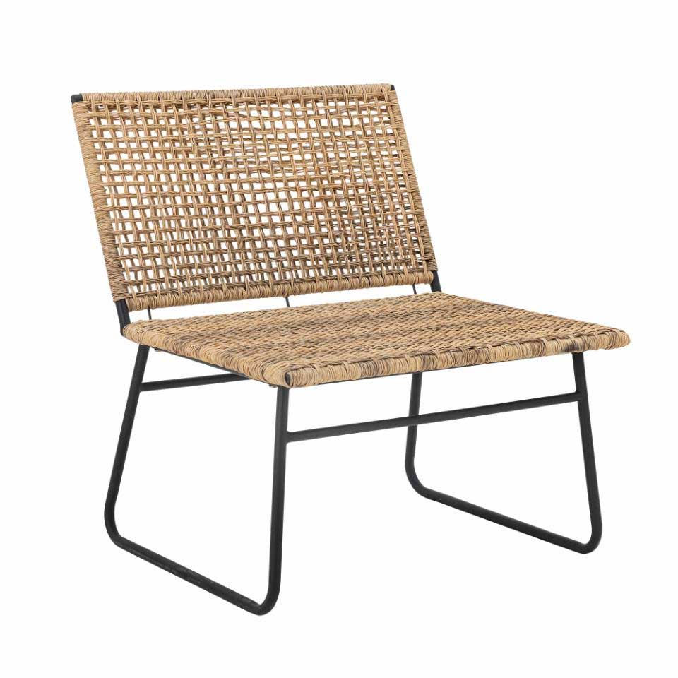 Vallone Loungestol - Natur, Polyrattan - Bloomingville