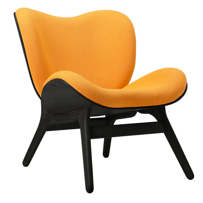 A Conversation Piece Lænestol - Black / Tangerine - H: 83 cm - Umage