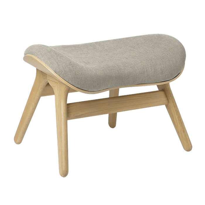 A Conversation Piece Ottoman - Oak / White Sands - H: 43 cm - Umage