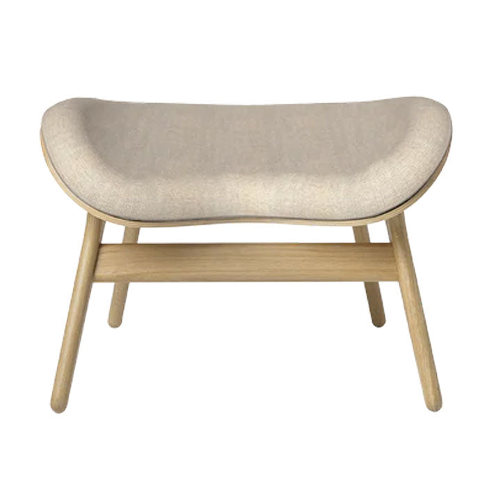 A Conversation Piece Ottoman - Oak / White Sands - H: 43 cm - Umage