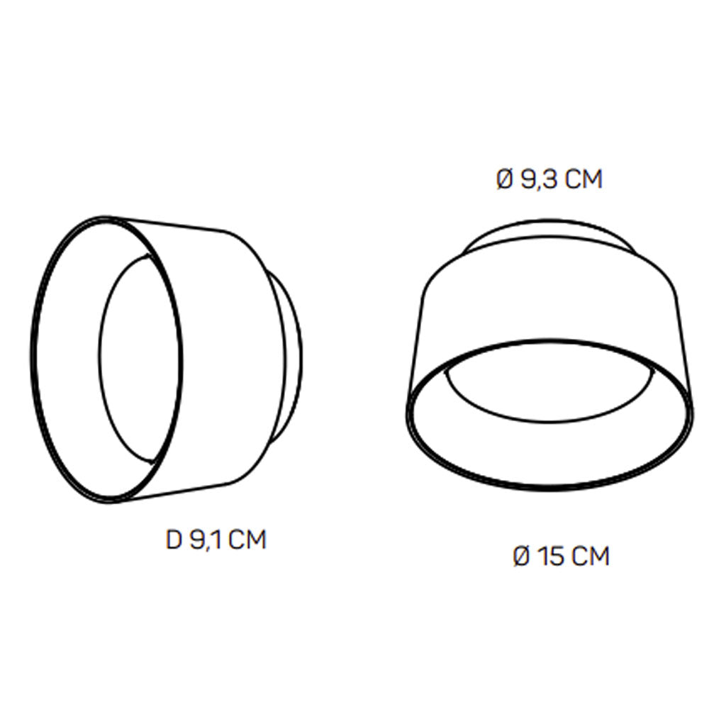 Cookie Væg-/Loftlampe - Sort - Loom Design
